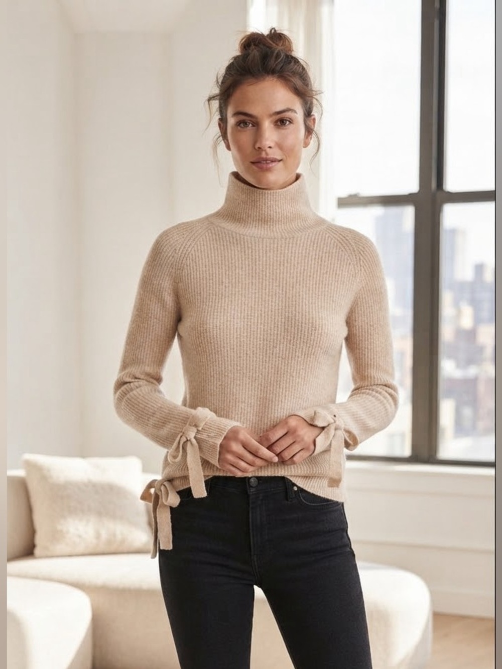 Cozy Cream Turtleneck Sweater